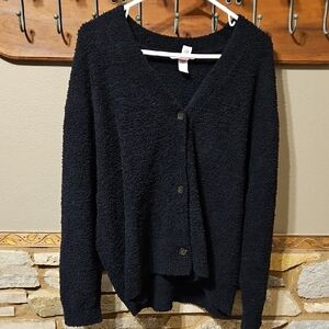 Victoria's Secret Oversized Soft Black Cardigan Size Medium